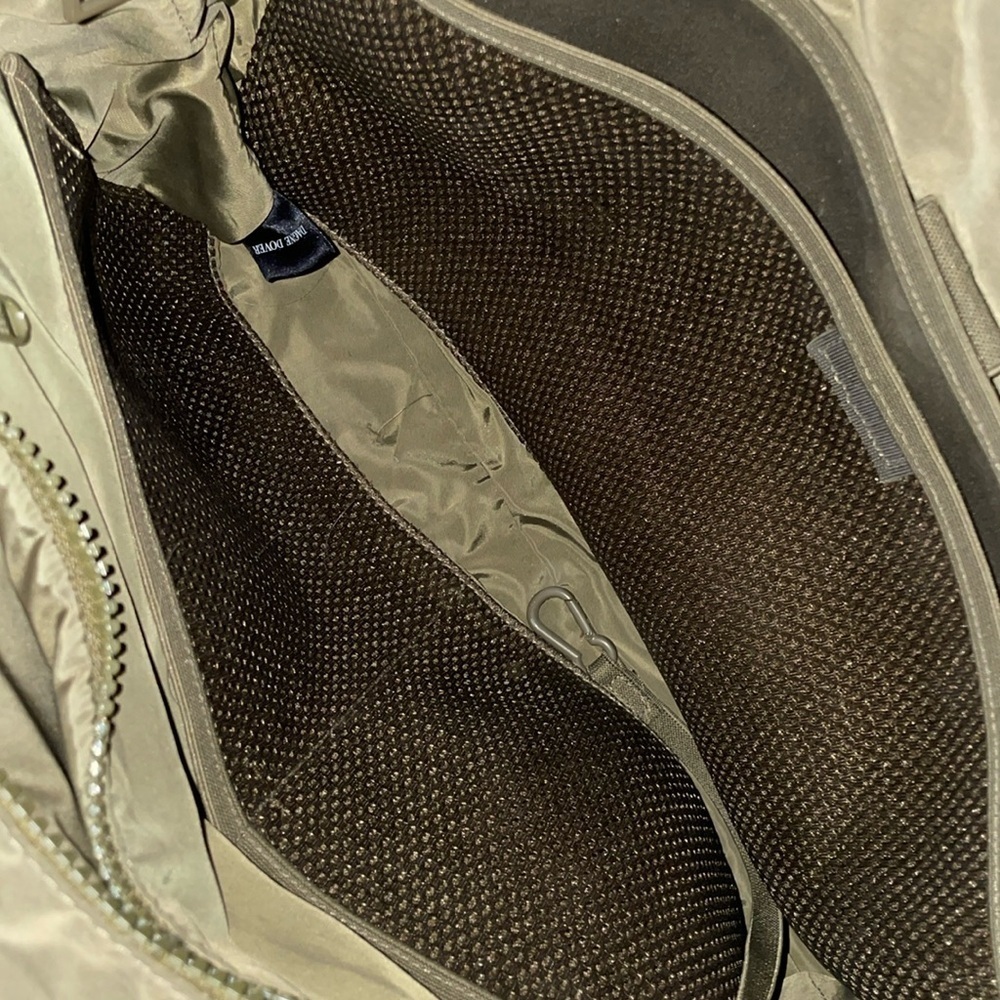 Dagne Dover Neoprene Laptop Bag in Dark Moss - Picture 9 of 12